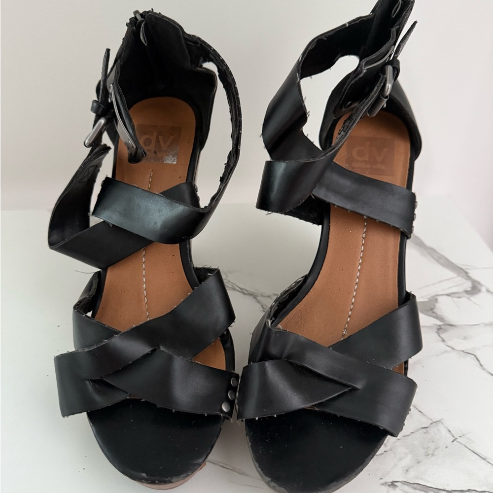 DV by Dolce Vita Black Strappy Sandals